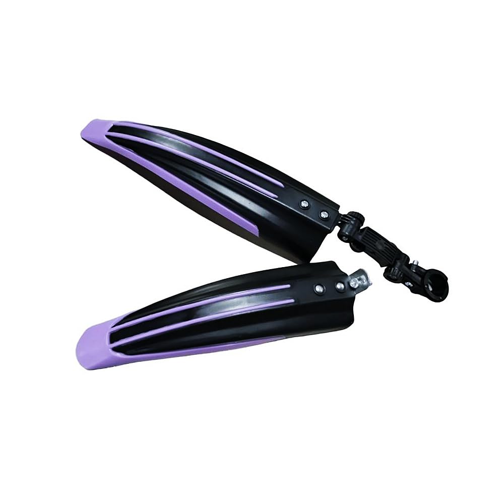 Inovey Universal Bike Mudguard Set Front & Rear Mudguard Cycling Tires Fenders Full Cover for 20/22/24/26 inch mountain bikes (purple)