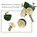 YSUCAU Handcrafted Boutonniere for Men Wedding, Brooch Bouquet Corsage Classic Artificial Groom Bride Flowers with Pin for Wedding Prom Party Set of 6
