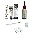 Berrywell Augenblick 5-PCS Hair Dye Kit: Natural Dark Brown Color 3.0 Hair Dye Combo Set, Developer, Tinting Brush, Glass Mixing Dish, 60 Pairs Non-woven Eye-pads from Germany
