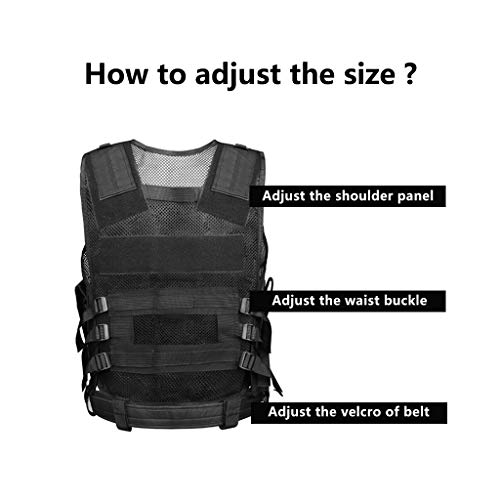 Tactical Vest for Men, Airsoft Vest Adult, Combat Training Vest
