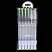 Soucolor Water Coloring Brush Pens, Set of 6 Brush Tips for Watercolor Painting, Water Soluble Pencils, Brush Pens, Markers, Solid Colors or Powdered Pigment