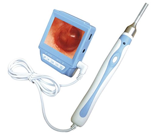 VOLADOR Ear Inspection Scope 2.4 Inch Ear Scope TV Ear Otoscope Nose Otoscope Video Inspection Camera with 3.9mm Diameter and 3.3ft flexible Waterproof Tube