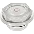 SODIAL(R) 1" Thread Diameter Air Compressor Fittings Clear Plastic Oil Sight Glass