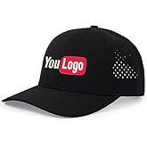 Custom Embroidered Logo Waterproof Baseball Cap Mesh Running Cap Breathable Quick Dry Outdoor Fitted Hats for Men Women