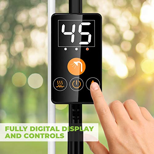 Petra Heated Outdoor Shower Portable 15.8 Gallons Electric Instant Outside Shower with Digital