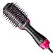 HAIR DRYER BRUSH KIT INCLUDES ELECTRIC ONE STEP HOT AIR BLOW DRY VOLUMIZER AND STRAIGHTENER STYLER BRUSH FOR CURLING, DRYING HAIR FASTER THEN BLOWDRYER ALONE. COMBINES COMB WITH HAIRDRYER, IONIC TECH.