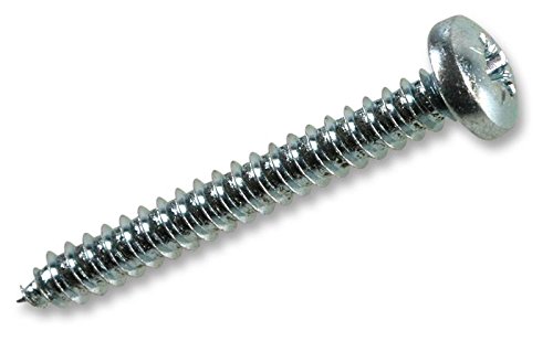 Duratool STPP13410ZP Pozidriv Pan Head Self Tapping BZP Screw, M5 x 44mm, Pack of 200