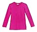City Threads Girls' Cotton Heathered Long Sleeve Slub Tee Tshirt