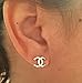 KC Luxury Classic Silver Earrings With Crystals