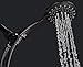 Wellness & Co Aquarius Oil Rubbed Bronze Shower Head with Handheld Spray and Extra Long Hose, Modern Style, 6 Settings, 4.9