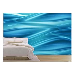 Elegant Abstract Water Background with Abstract Smooth Lines - Removable Wall Mural | Self-Adhesive Large Wallpaper - 66x96 inches