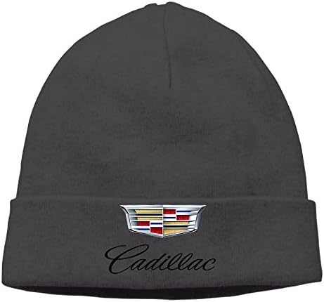 Zengtaoqi Cadillac Logo Skull Cap Winter Knit Cap Beanie Cap For Unisex Black