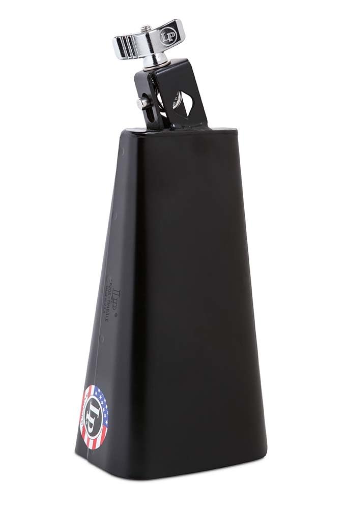 LP Latin Percussion Kuhglocke Timbale 8" schwarz, montierbar, tiefe Tonlage, mäßig trockener Sound, LP205