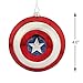 Hallmark Marvel Captain America Shield Blown Glass Christmas Ornament