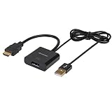 Anbear HDMI to Displayport Adapter, HDMI to displayport Cable(Male to Female) for HDMI Enabled Desktops and Laptops to Displayport Input Monitor Displays