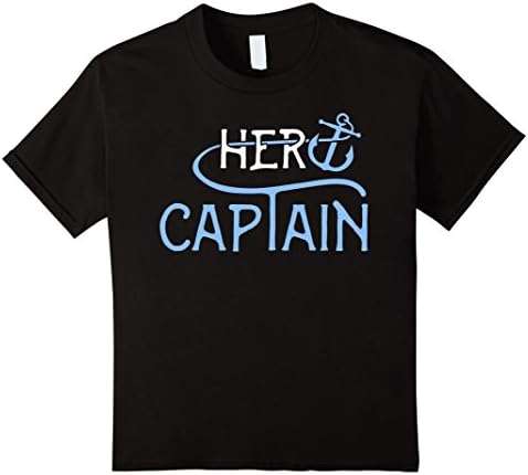 Kids I'm His I'm Hers Shirts - Her Captain 12 Black