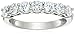 Amazon Collection Platinum-Plated Sterling Silver Swarovski Zirconia 1 cttw Round Ring