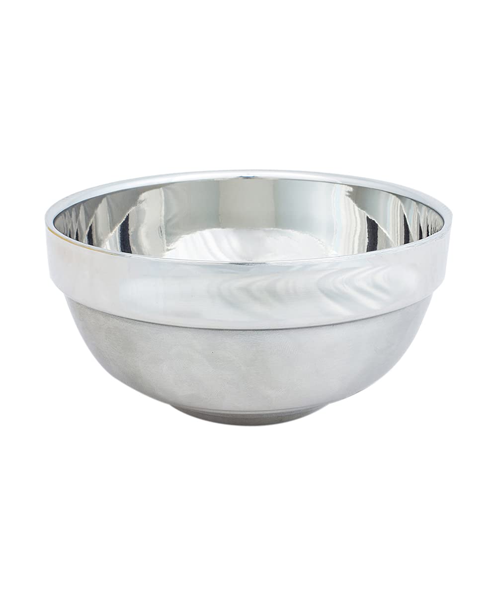 The Bluebeards Revenge, Traditional Stainless Steel Lathering Shaving Bowl for Shaving Creams and Soaps