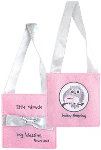 Baby Sleeping Door Hanger Sign (Pink)