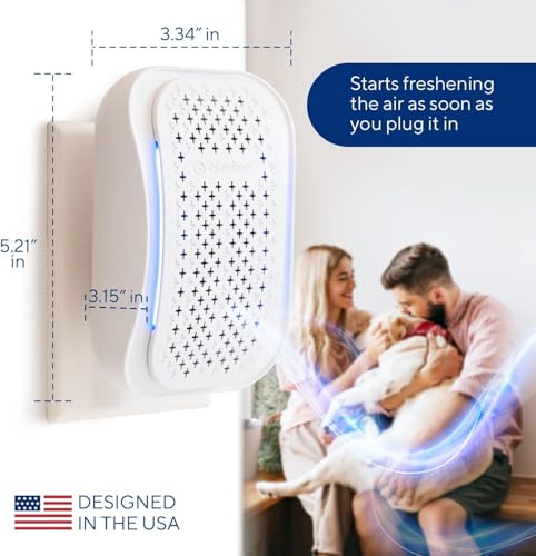 Clarifion - DSTx Portable Air Purifier - Plug In Air Ionizer HEPA Filter, Mini Personal Air Purifiers For, Bedroom and Pets Helps With Smoke, Airborne Dust and Odors