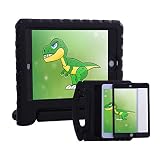 HDE Case for iPad Mini 1 2 3 Kids Shockproof Bumper Hard Cover Handle Stand with Built in Screen Protector for Apple iPad Mini 1st 2nd 3rd Generation (Black)