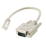 uxcell RS232 DB9 Male Connector to RJ45 Ethernet Adapter Cable Gray