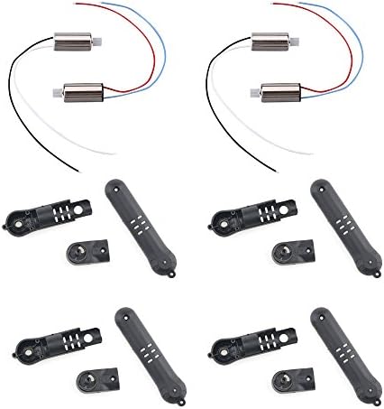 Hooray! Service Original Black Motor Arm with CW &amp; CCW Motor Crash Kit Spare Parts for JJRC H47 H47wh Elfie Foldable Pocket Drone / EACHINE E56 WIFI FPV Quadcopter