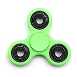 Yeahbeer Hand Fidget Spinner Toy Stress Reducer and Perfect For ADD, ADHD ,Finger Toy fidget work Ultra Fast Bearings (Green with black)