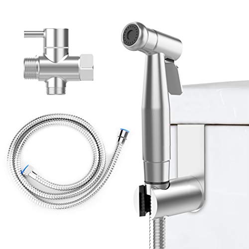 EIGSO Handheld Bidet Sprayer,Complete Premium Stainless Steel Bathroom Shattaf Sprayer Best Used for Personal Hygiene,Potty Toilet Spray (EIGSO-002)