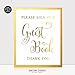 Guest Book Gold Foil Sign Wedding Reception Party Signage Art Print Modern Small Poster Decor 5 inches x 7 inches D34