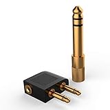 COWIN Airline Flight Adapters for Headphones, Stereo Audio Headphone Jack Adapter