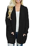 Dearlove Women's Oversized Long Sleeve Open Front Knit Cardigan Sweater with Pocket S-XXL