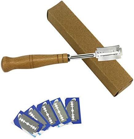 COPYLOVE Bread Baking Cutting Tool, Premium Crafted Bread Scoring Tool Hand Crafted Bread Lame with 5 Blades Included