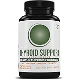 Thyroid Support Supplement with Iodine - 60 Vegetarian Capsules. Metabolism, Energy, Clarity, Focus Formula Complex for Hormone Health, Natural Weight Loss, Concentration, Mood & Reducing Fatigue
