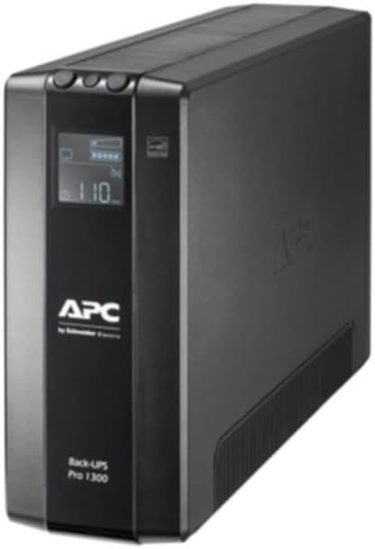 APC Back-UPS Pro BR1300MI UPS 1300VA 8 IEC Outlets LCD AVR Dataline