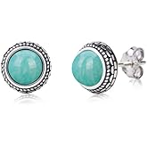 Aesthetic Crystal Birthstone Silver Earrings Meaningful Gift Jewelry for Her Women Fashion Western 925 Vintage Boho Handmade Beauty Personalized Unique keenove