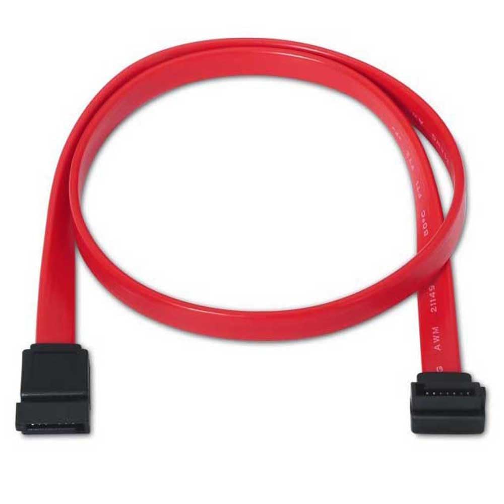 AISENS A130 – 0155 – 0.5 m angled Data Cable (SATA Hard Drive) Red