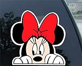 Minnie Mouse Peeking Car Truck Window Sticker Decal -SMMP005- 5