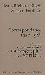 Correspondance, 1920-1946