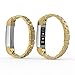 Replacement for Fitbit Alta HR Bands Adustable Steel Stainless Accessory Compatible Fitbit Alta Smartwatch Fitness Tracker Small Large for Men & Women Alta Wristbans (Gold)