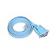 HDE Console Cable for Cisco Networking Devices RJ45 Cat5 Ethernet LAN to 9-PIN DB9 Serial RS232 Port Rollover Cables (5ft)