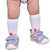 EPEIUS Unisex-Baby Seamless Classic Nylon Knee Highs Toddler Boys/Girls Uniform Stockings Dress Knee Socks for 12-24 Months,White