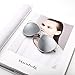 VIVIENFANG Technologic Crossbar Mirrored Aviator Sunglasses Flat Lens Cateye Shades 86472C Silver Mirrors