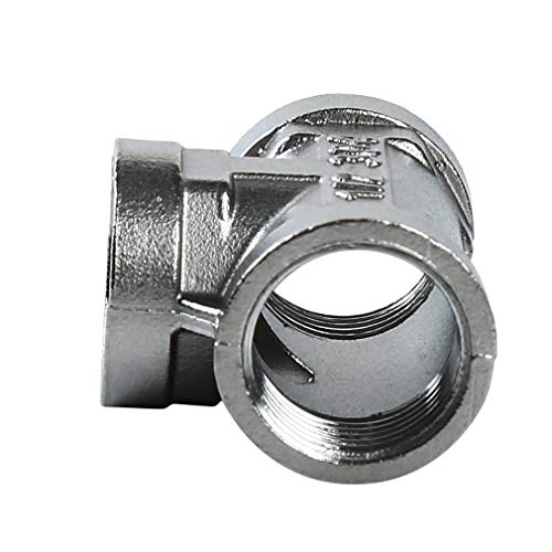 lehao397 3 Way Diverter Water Pipe Tee T Shape Adapter Connector for Angle Valve Hose, Bath Shower Arm Fittings,1#