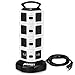 JBonest Power Strip Tower 14 Outlet 4 USB Port with Surge Protector,6ft Cord Wire Extension Charging Station Universal Socket for PC Laptops Mobile