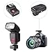 KONNWAN Wireless Flash Trigger Transmitter and Receiver 16 Channel Wireless Remote FM Flash Speedlite Radio Trigger with Receiver for Flash Units with Hot Shoe (GY16-1)
