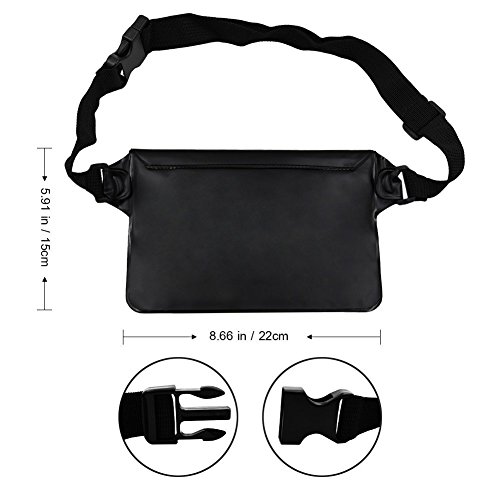 image for NKTM Waterproof Pouch Dry Bag Fanny Pack with Waist Strap Keep Your Ce