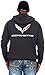 JH DESIGN GROUP Men’s Chevy Corvette Hoodies Pullover & Zip Up Sweatshirts in 6 Styles (Large, BSC7 - Charcoal Gray)