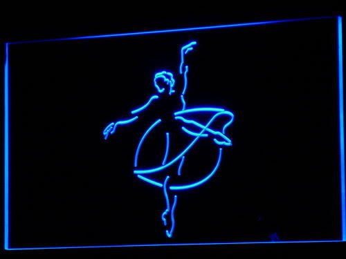 ADV PRO i713-b Ballerina Ballet Dancer School Neon Light Sign