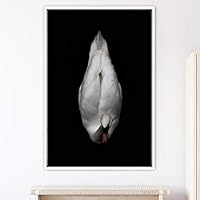 Framed Canvas Wall Art Single Bird Birds Expressive Farmhouse/Country Multicolor Photography Portrait Single - 16x24 inches